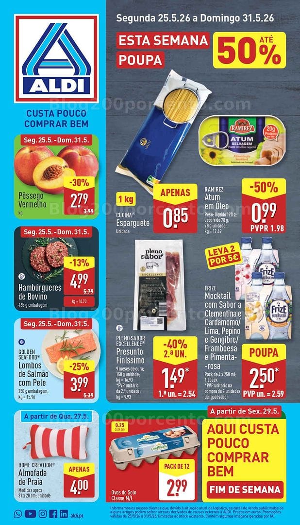 Antevisão Folheto ALDI Promoções de 25 a 31 maio